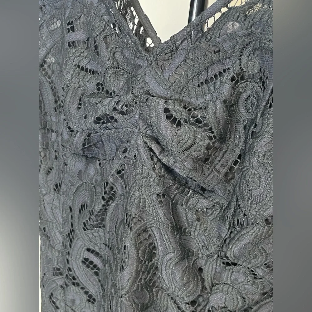 Lilly Pulitzer Black Lace Midi Dress - Picture 4 of 5